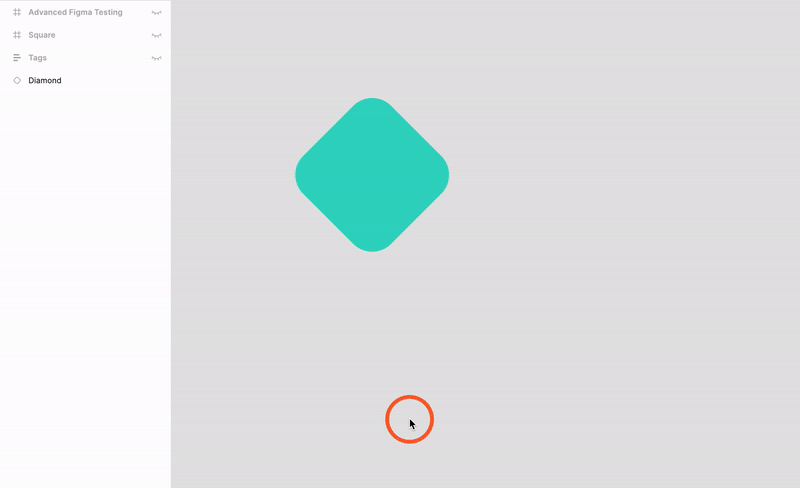 This is a GIF of the Figma keyboard shortcut for duplicating objects.