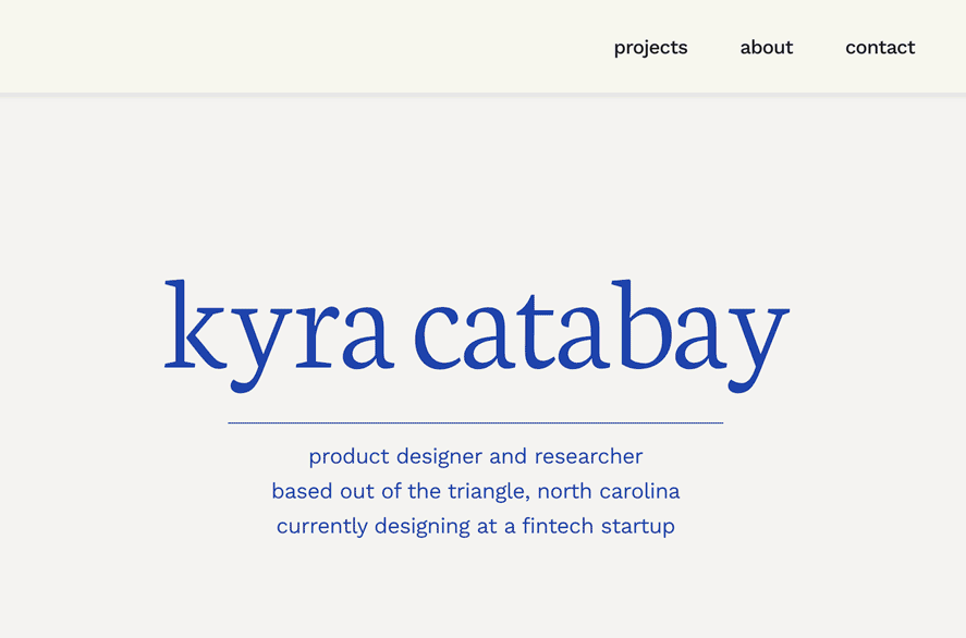 This is a GIF of UX design portfolio.