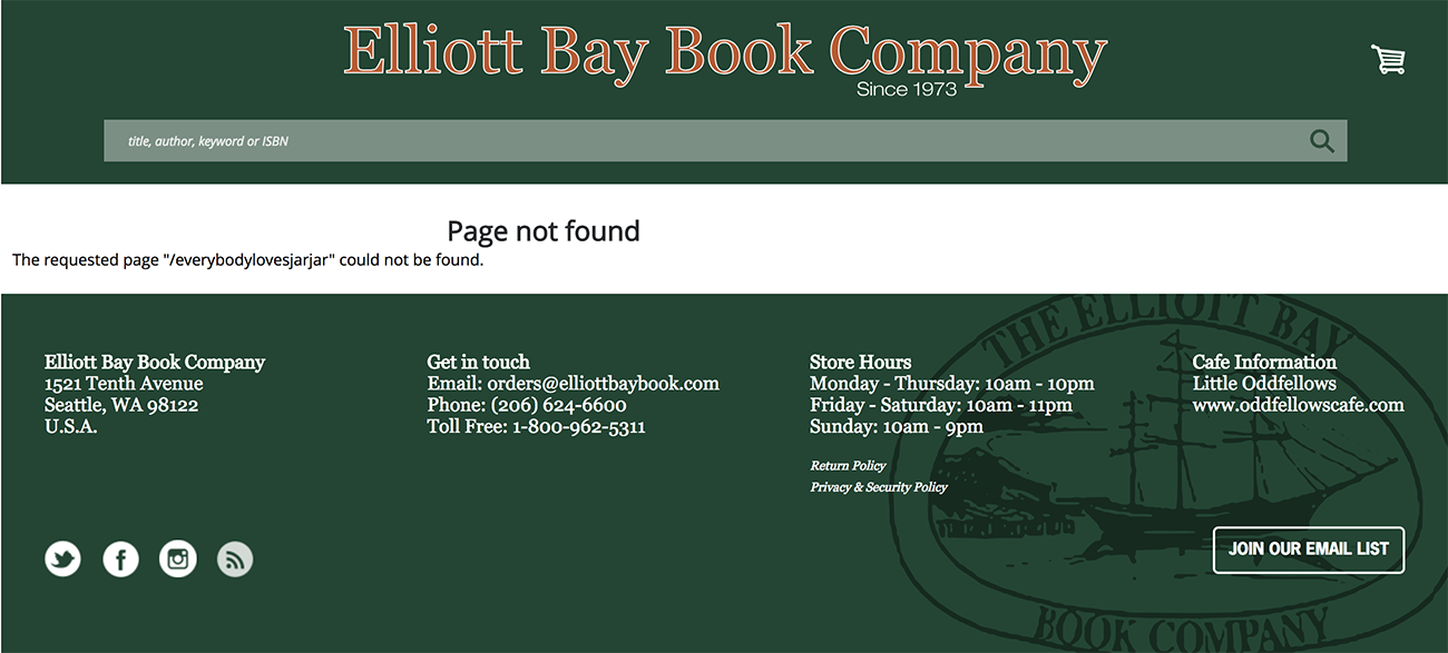 404 page